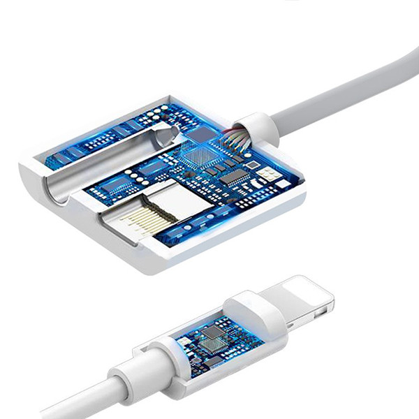 ADAPTER HF IPHONE SOMOSTEL BIAŁY SMS-BZ03 AUDIO JACK + ZASILANIE VER BT 5902012968338