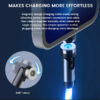 SOMOSTEL KABEL USB 3W1 3.1A MAGNETIC LED RED QUICK CHARGER QC 1.2M POWERLINE SMS-BY04 TYP-C MICRO IPHONE 5904238704226