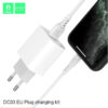 ŁADOWARKA SIECIOWA 2.4A + KABEL USB IPHONE  BIAŁA DENMEN 2XUSB 2400mA DC05 12W 6973224871630