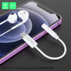 DENMEN ADAPTER HF TYP-C DO JACK 3.5 CALA BIAŁY AUDIO JACK DU01 6973224872903