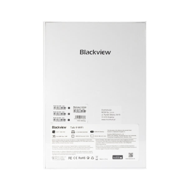 Blackview Tablet Tab 9 Wifi 8200mAh 64GB/256GB Gray 6931548317623