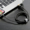 KABEL USB LIGHTNING BASEUS CAFULE 2.4A 1M (ZŁOTO-CZARNY) 6953156274990