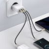 ŁADOWARKA SIECIOWA BASEUS COMPACT QUICK CHARGER, 2XUSB, USB-C, PD, 3A, 30W (BIAŁA) 6953156207301