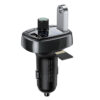 BASEUS TRANSMITER FM BLUETOOTH 4.2 MP3 + ŁADOWARKA SAMOCHODOWA 2X USB 3.4A  ZESTAW GŁOŚNOMÓWIĄCY MICROSD CCMT000301 6932172628239