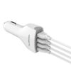 ŁADOWARKA SAMOCHODOWA 3A+2.4A BIAŁA SOMOSTEL 3100mA + 2400mA 4XUSB DUAL SA66W QUICK CHARGE QC 3.0 SMS-A66 5902012966693