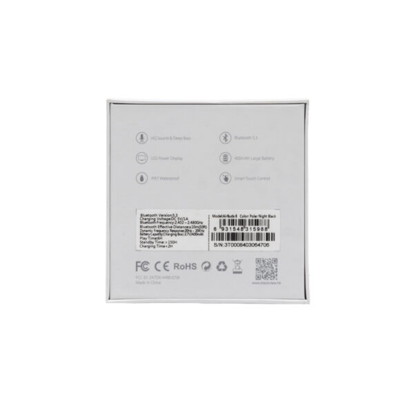 Blackview Słuchawki bluetooth AirBuds 8 TWS BT 5.3 Czarny 400mAh 6931548315988