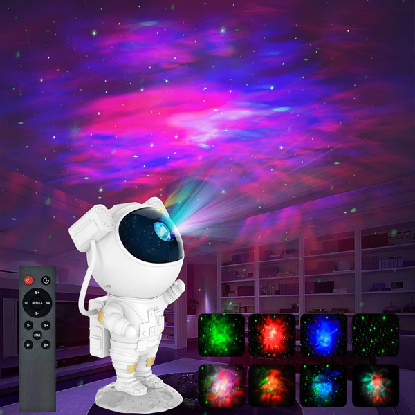 ECOBOX LAMPKA NOCNA LED PROJEKTOER GWIAZD ASTRONAUTA  V1