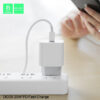 ŁADOWARKA SIECIOWA 3,6A 20W BIAŁA DENMEN + KABEL IPHONE 3600mA DC06  PD TYP-C DO IPHONE