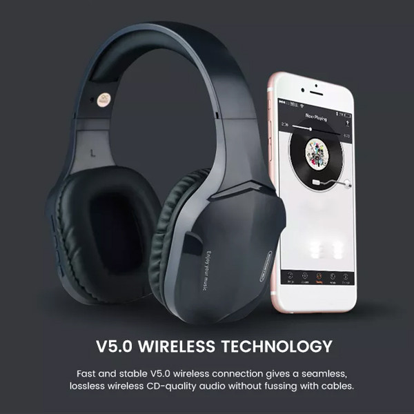 SŁUCHAWKI NAUSZNE BLUETOOTH SOMOSTEL GAMING STEREO NIEBIESKIE SMS-CJ08
