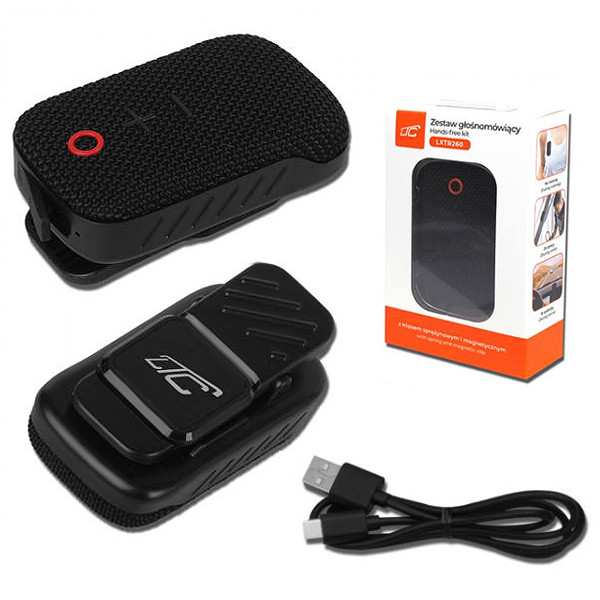 ZESTAW GŁOŚNOMÓWIĄCY LTC Z GŁOŚNIKIEM BLUETOOTH/ HANDS-FREE KIT IPX5 LXTR260 5902270784732