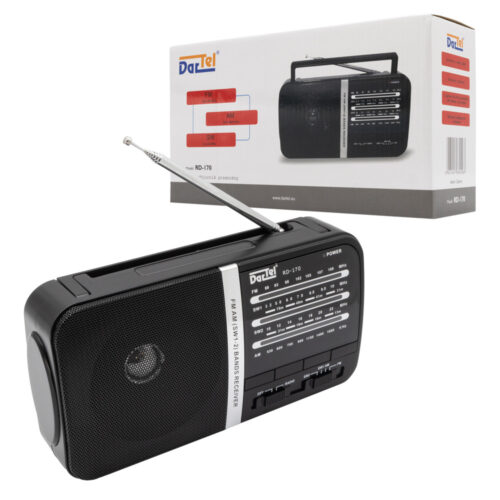 DARTEL PRZENOŚNE RADIO ANALOGOWE RD-170 CZARNE 5901947680568