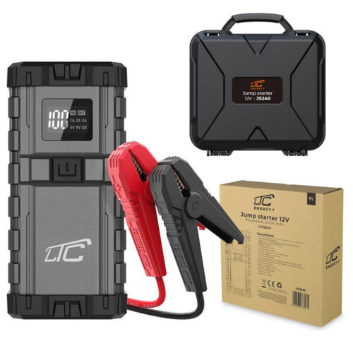 JUMP STARTER LTC ROZRUCH 24000MAH/2500A POWER BANK QC TYPE-C PD 65W/USB OUT 3A DC 12V 5902270783971