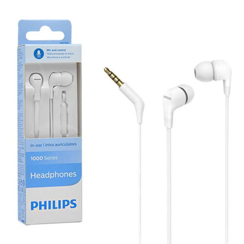 SŁUCHAWKI PHILIPS DOUSZNE PRZEWODOWE BIAŁE TAE1105WT 4895229110397