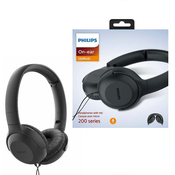 SŁUCHAWKI NAUSZNE PRZEWODOWE PHILIPS TAUH201BK 4895229100527