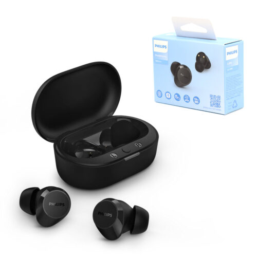 SŁUCHAWKI PHILIPS DOUSZNE TWS BEZPRZEWODOWE BLUETOOTH TRUE WIRELESS CZARNE Phil-TAT1209BK/00 4895229138056