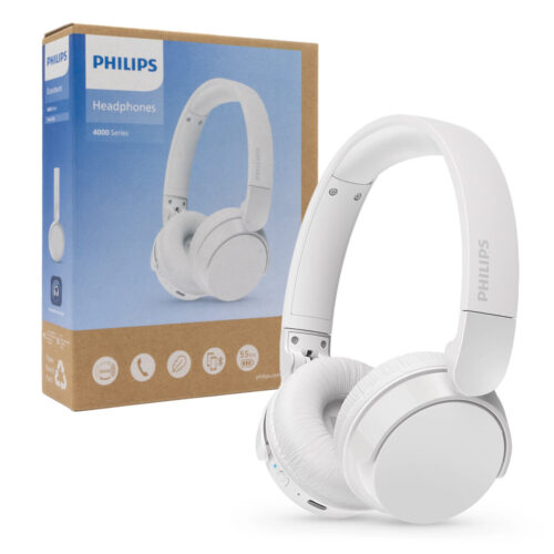 PHILIPS NAUSZNE SŁUCHAWKI BEZPRZEWODOWE 4000 series BIAŁY TAH4209WT/00 4895229139749