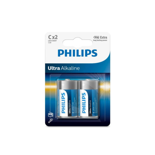 Philips bateria alkaliczna C ultra   2szt Phil-LR14E2B/10 8712581550400