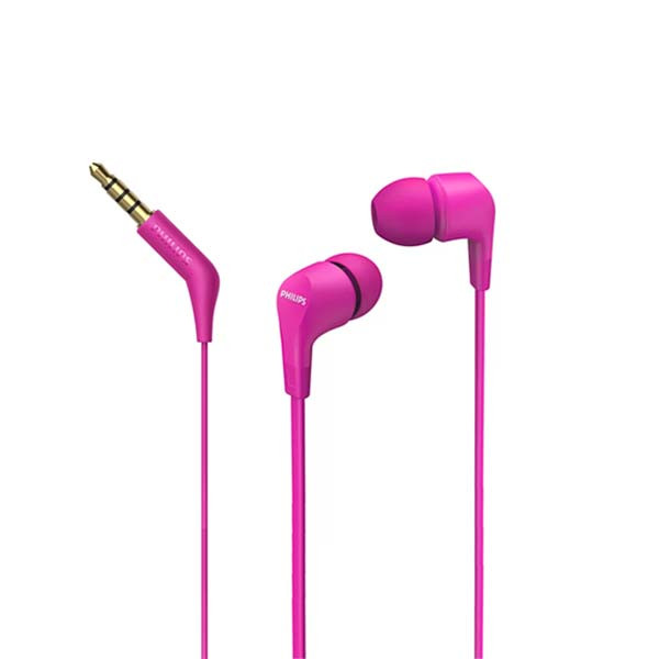 SŁUCHAWKI PHILIPS DOUSZNE PRZEWODOWE RÓŻOWE TAE1105PK 4895229111936