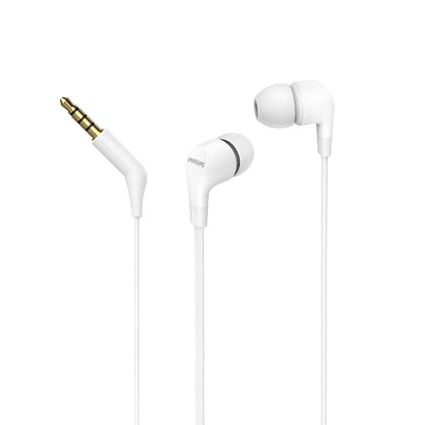 SŁUCHAWKI PHILIPS DOUSZNE PRZEWODOWE BIAŁE TAE1105WT 4895229110397