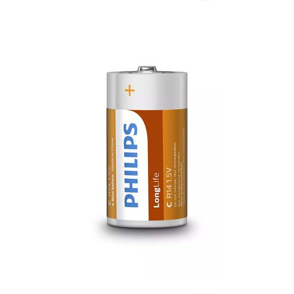 Philips Bateria Long Life  2szt Phil-R14L2F/10 8712581549671