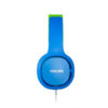 SŁUCHAWKI NAUSZNE PRZEWODOWE DLA DZIECI PHILIPS NIEBIESKIE SHK2000BL 6923410730647