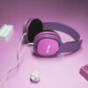 SŁUCHAWKI NAUSZNE PRZEWODOWE DLA DZIECI PHILIPS RÓŻOWO-FIOLETOWE SHK2000PK 6923410730630