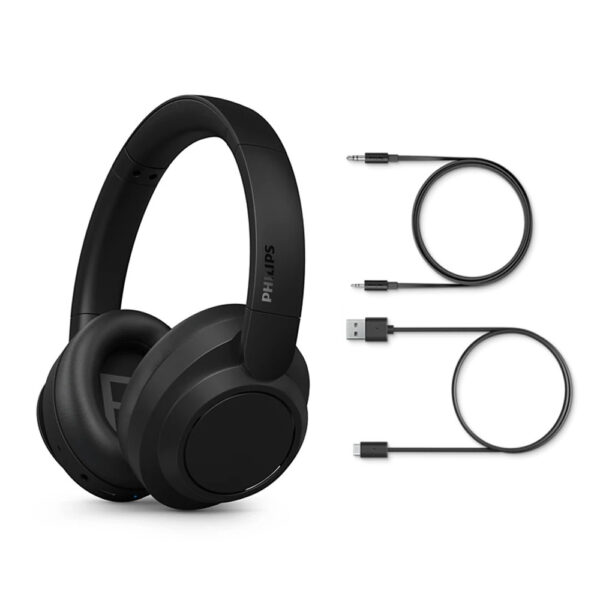 PHILIPS NAUSZNE SŁUCHAWKI BEZPRZEWODOWE 6000 series CZARNY TAH6509BK/00 4895229139688