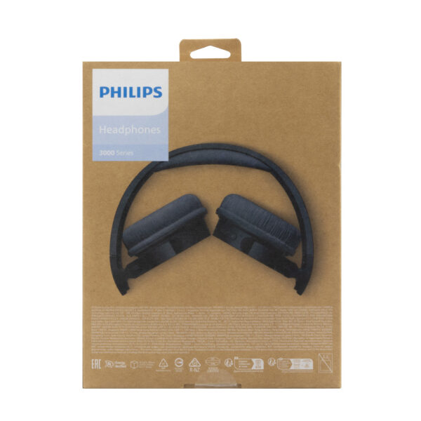 PHILIPS  NAUSZNE SŁUCHAWKI BEZPRZEWODOWE CZARNE TAH3209BK/00 4895229139718