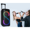 RGB GŁOŚNIK BLUETOOTH LTC 2X8`` 400W, 2 MIKROFONY I PILOT USB/SD/AUX 7200MAH  LXPA8810 5902270786804