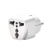 ADAPTER ZASILANIA  POLSKA ANGLIA BIAŁY Z ZABEZPIECZENIEM PRZEJŚCIE AC UK - PL