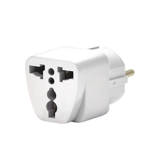 ADAPTER ZASILANIA  POLSKA ANGLIA BIAŁY Z ZABEZPIECZENIEM PRZEJŚCIE AC UK - PL