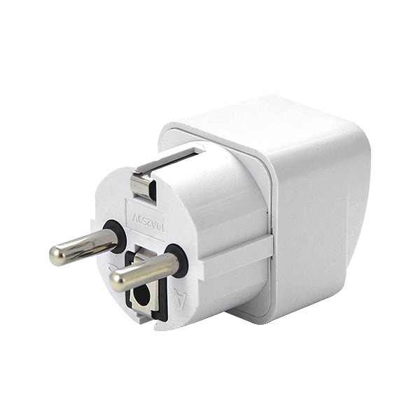 ADAPTER ZASILANIA  POLSKA ANGLIA BIAŁY Z ZABEZPIECZENIEM PRZEJŚCIE AC UK - PL
