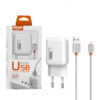 Somostel ładowarka sieciowa USB 10W + kabel USB - Lightning 2A 1m biały SMS-A52