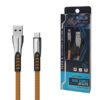 ECOBOX KABEL USB TYP-C 2.4A ZŁOTY QUICK CHARGER QC 3.0 1M BW02