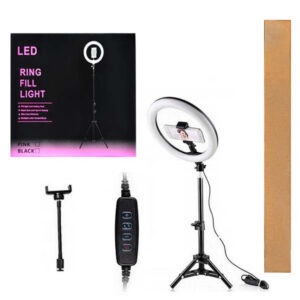 Ecobox Lampa LED Pierścieniowa 26cm + statyw 220cm