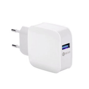 Economy Ładowarka sieciowa Faston USB 3A 15W Quick Charge QC3.0 Biały