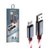 Somostel Kabel Led USB - Lightning 3.1A 30W 1.2m Quick Charge QC3.0 Czerwony SMS-BY01