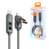 Somostel kabel 4w1 LCD USB / Typ-C - Lightning / Typ-C 60W/27W 1m szary SMS-BJ14