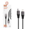 Somostel kabel podświetlany wzmacniany Typ-C - Lightning 3.1A 1m SMS-BW25