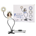 ECOBOX LAMPA LED + UCHWYT UNIWERSALNY RING SELFIE LAMPKA 12W