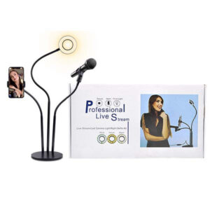 Ecobox Lampa LED Pierścieniowa Ring + uchwyt uniwersalny 12W