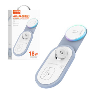 Somostel ładowarka bezprzewodowa indukcyjna MagSafe 4w1 15W biały SMS-ZB62