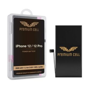 Premium Cell bateria do iPhone 12 / 12 Pro Diagnosable 2930mAh 600+ Cycles cobalt
