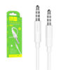 Denmen kabel stereo Jack 3,5mm - Jack 3,5mm 1m Biały DX01W