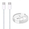 Economy Kabel USB PD Typ-C - Typ-C 3A 60W 1m Biały oplot