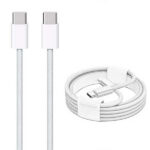 Economy Kabel USB PD Typ-C - Typ-C 3A 60W 1m Biały oplot