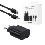Samsung ładowarka sieciowa Typ-C + kabel Typ-C - Typ-C 5A 45W 1m PD PPS czarny