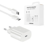 Samsung ładowarka sieciowa Typ-C + kabel Typ-C - Typ-C 5A 45W 1m PD PPS biały EP-TA845