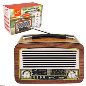 RADIO PRZENOŚNE OLZA LTC 102UBT RETRO Z PODŚWIETLENIEM FM/AM/SW USB BLUETOOTH LXLTC102UBT