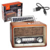 LTC radio przenośne retro Netta solarne LXLTC103UBT